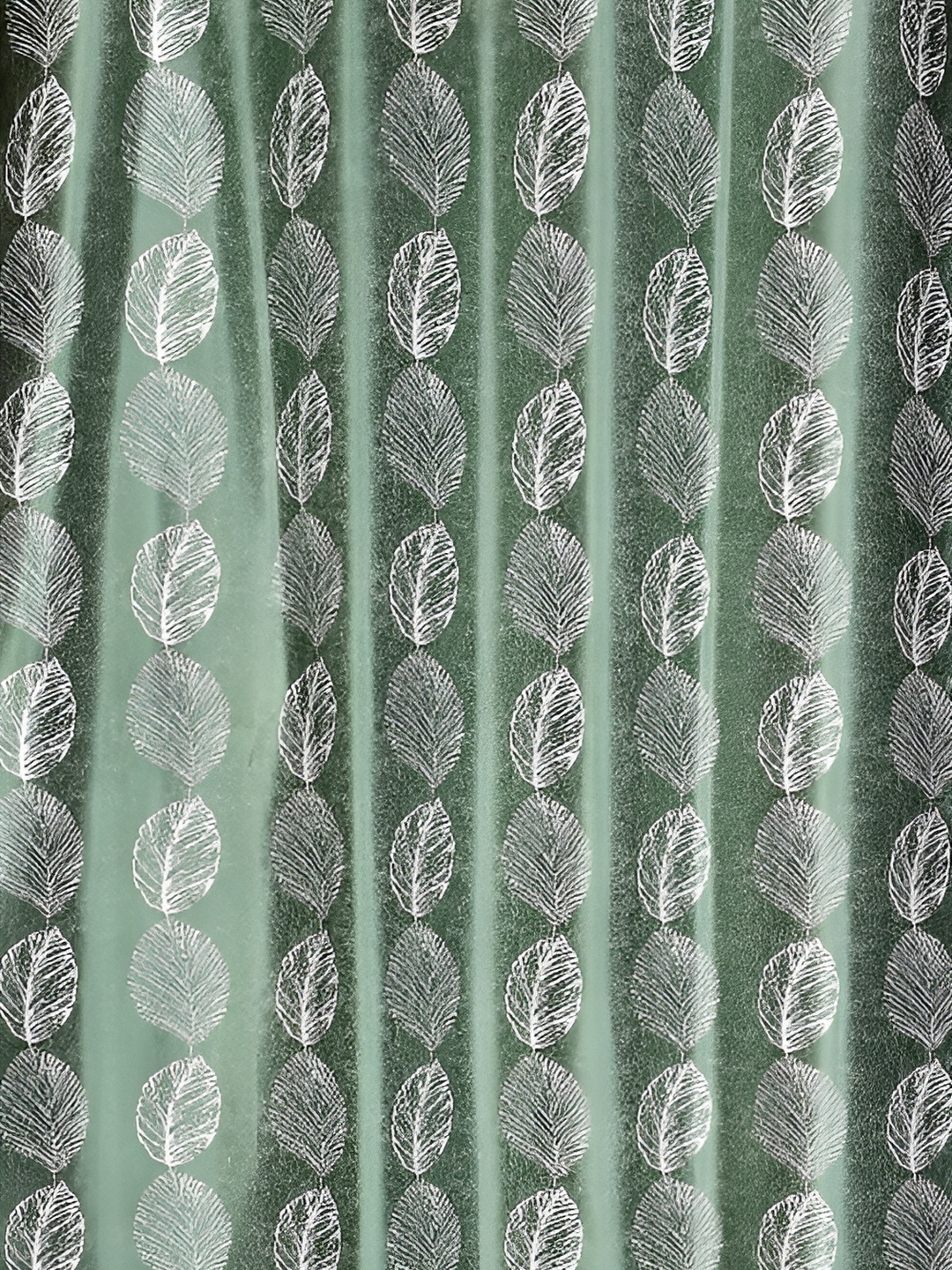 

Galaxy Home Decor Green Set of 2 Floral Room Darkening Window Curtain