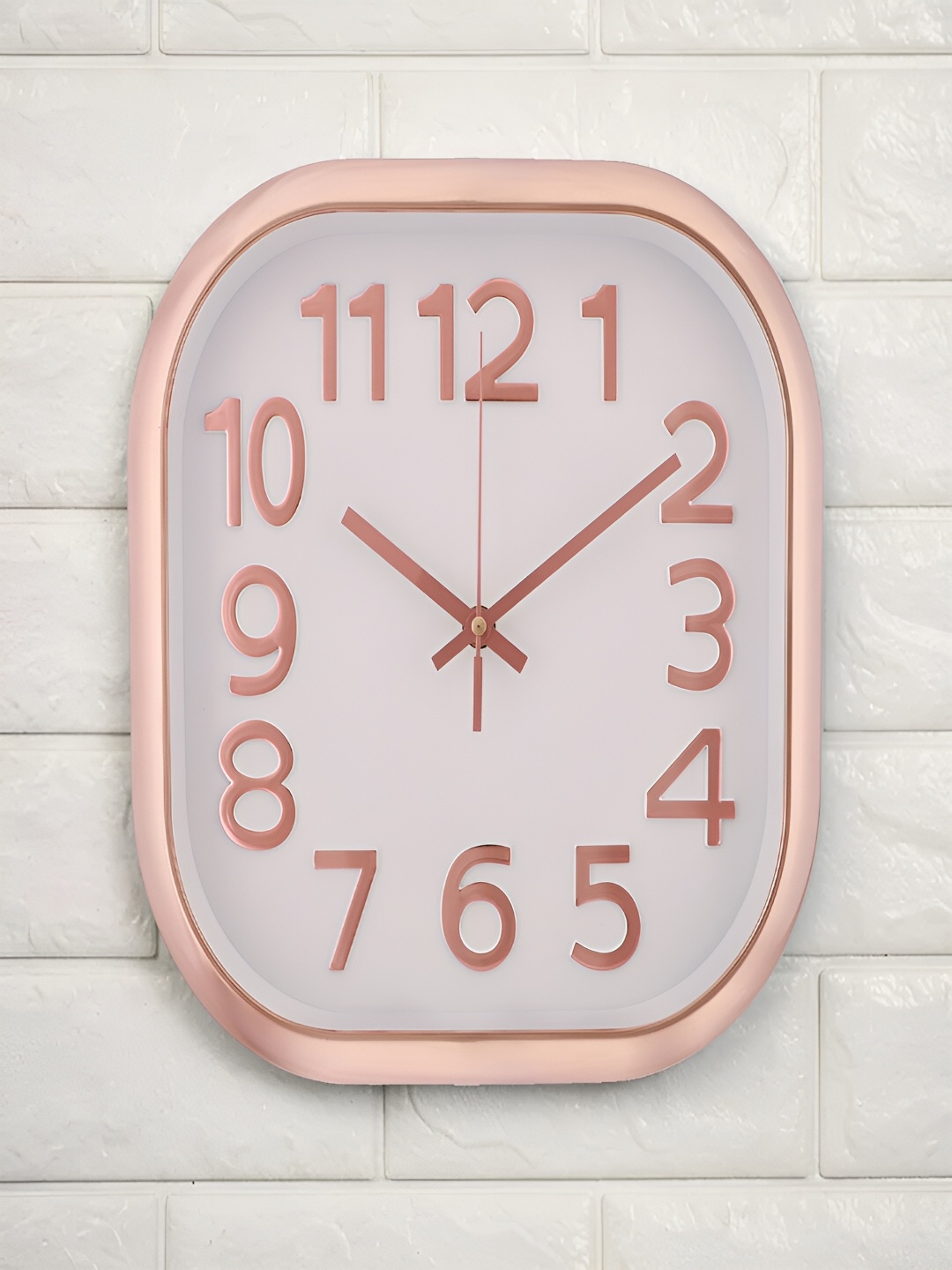 

Kuber Industries Gold-Toned & Rose Gold Analogue Wall Clock