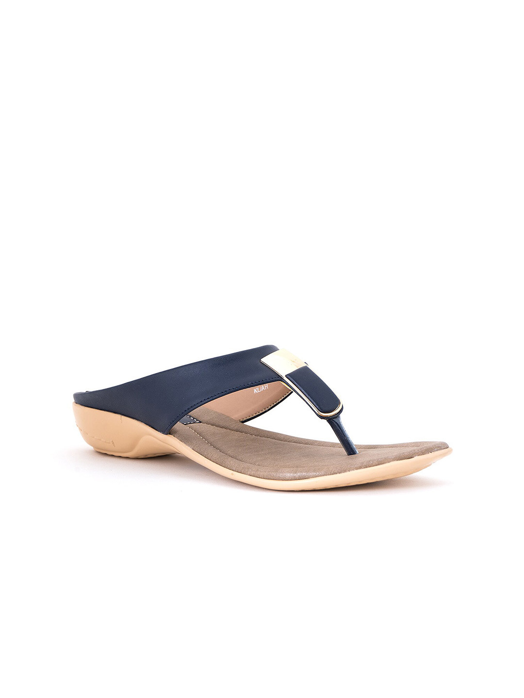 

Khadims Open Toe Wedge Heels, Navy blue