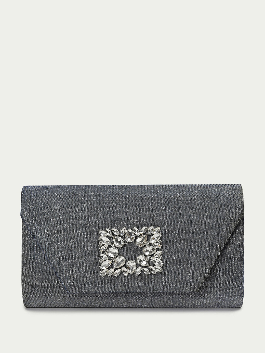 

CODE by Lifestyle Embellished Box Clutch, Grey