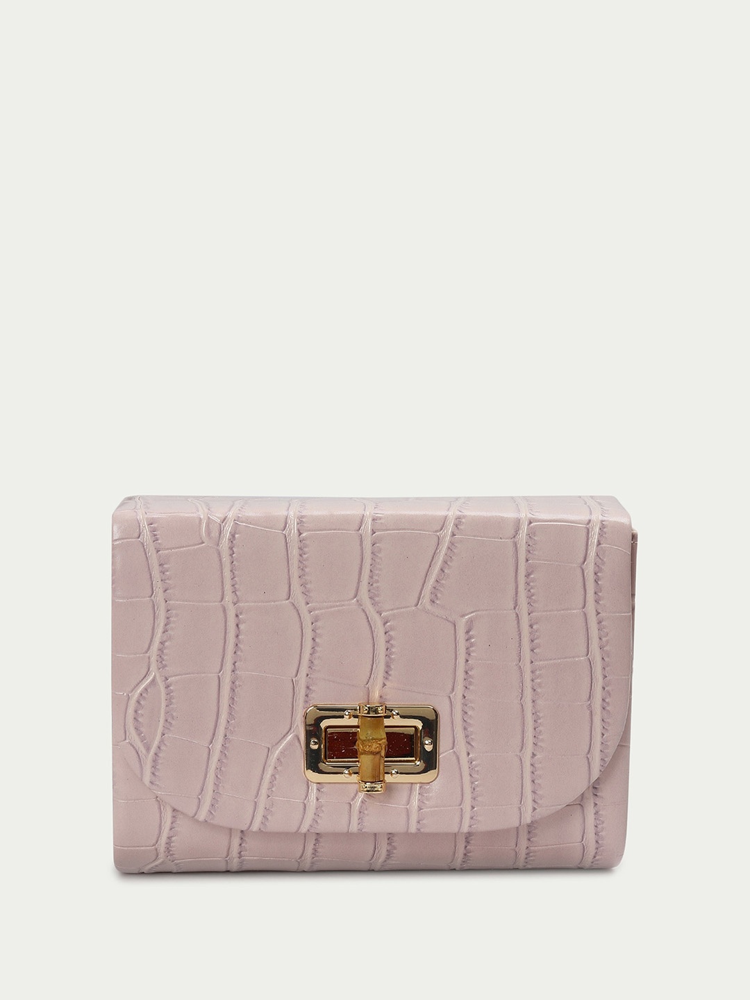 

CODE by Lifestyle Animal Textured Structured Sling Bag, Pink