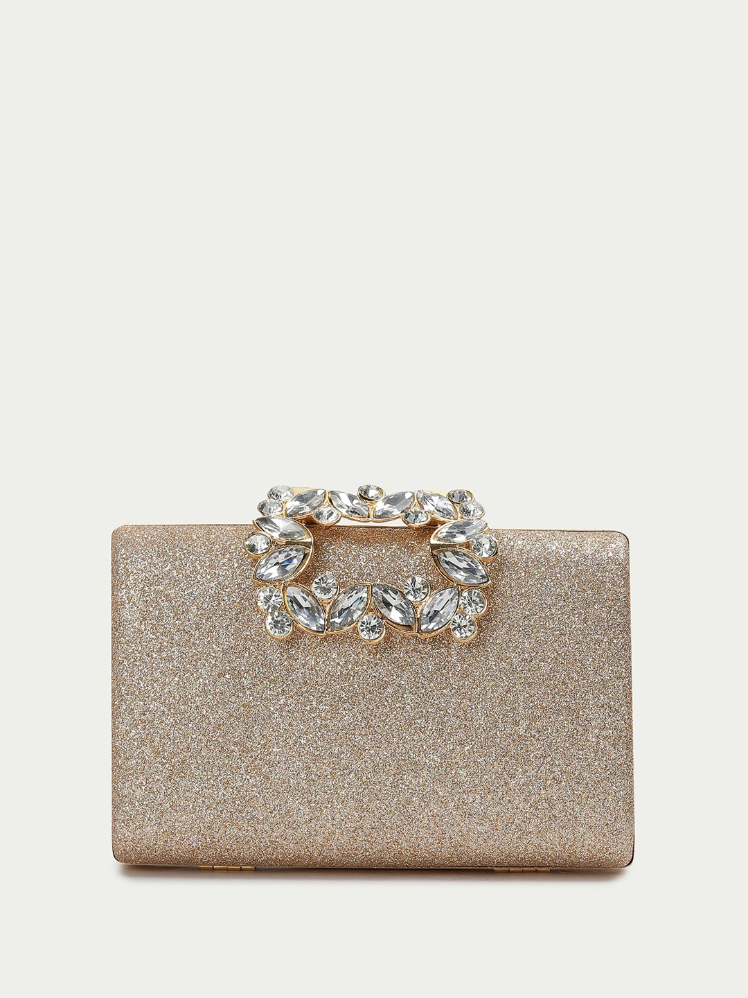 

CODE by Lifestyle Embellished Box Clutch, Beige
