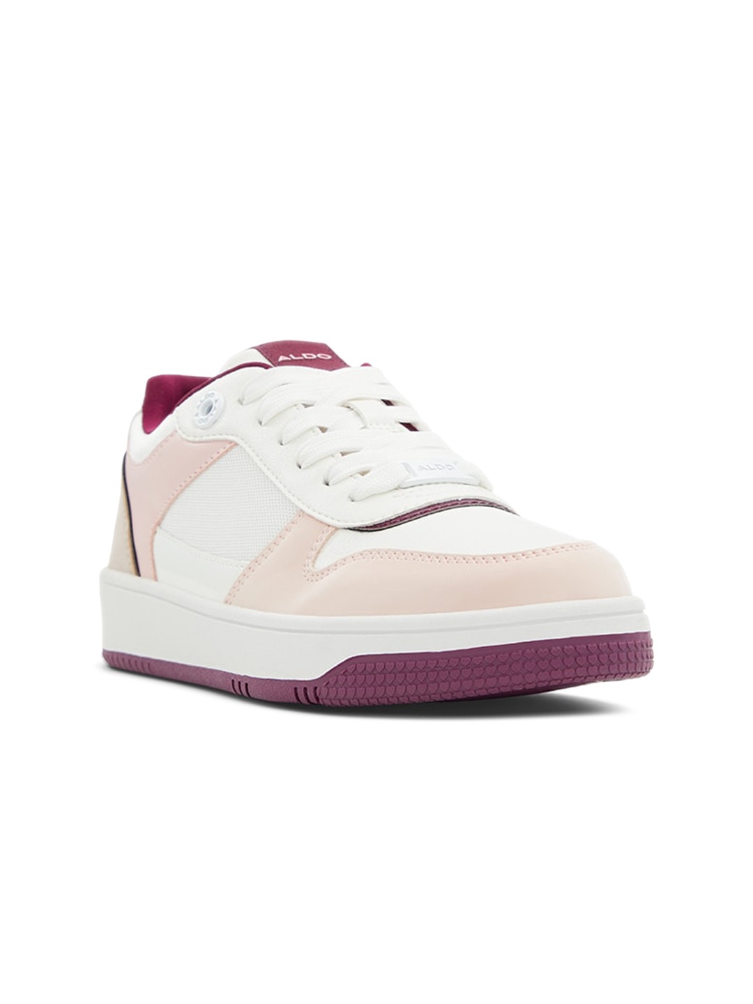 

ALDO Women Colourblocked Lace Up Sneakers, Pink