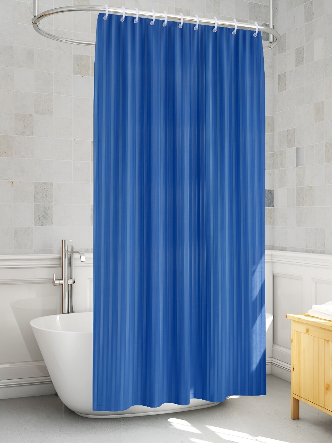 

TANLOOMS Blue Waterproof Shower Curtain