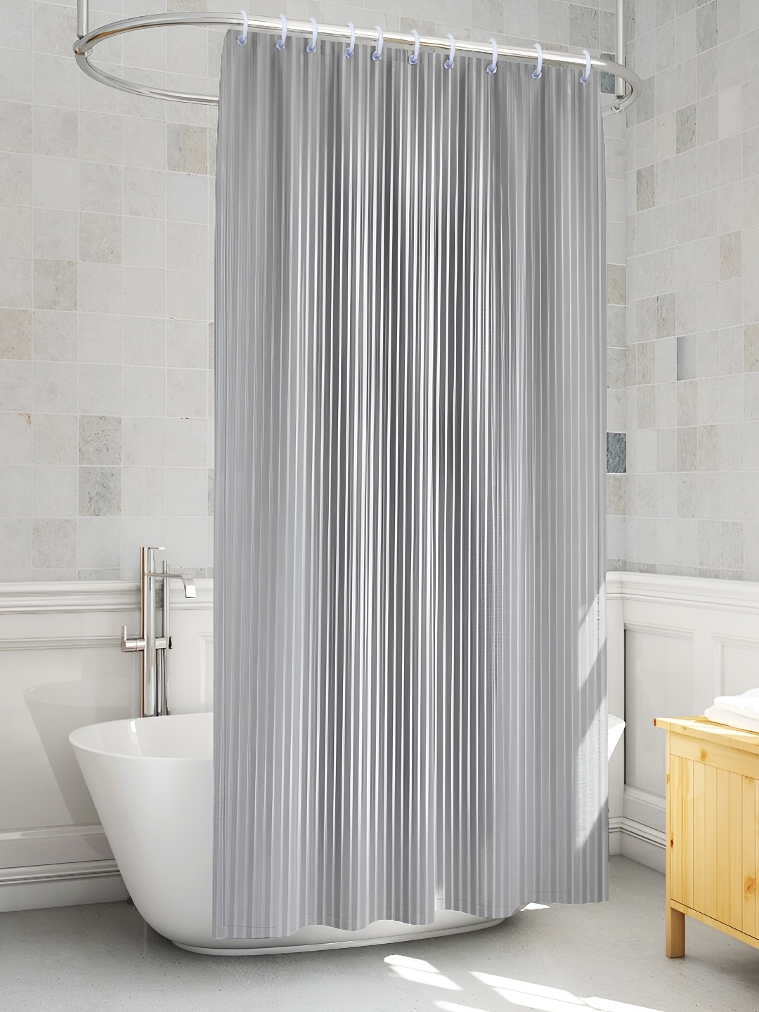 

TANLOOMS Grey Waterproof Shower Curtain