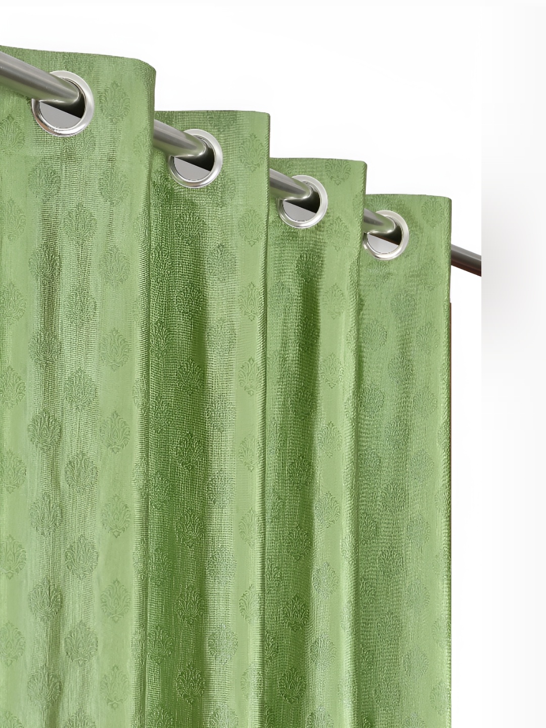 

Galaxy Home Decor Green Set of 2 Floral Room Darkening Window Curtain