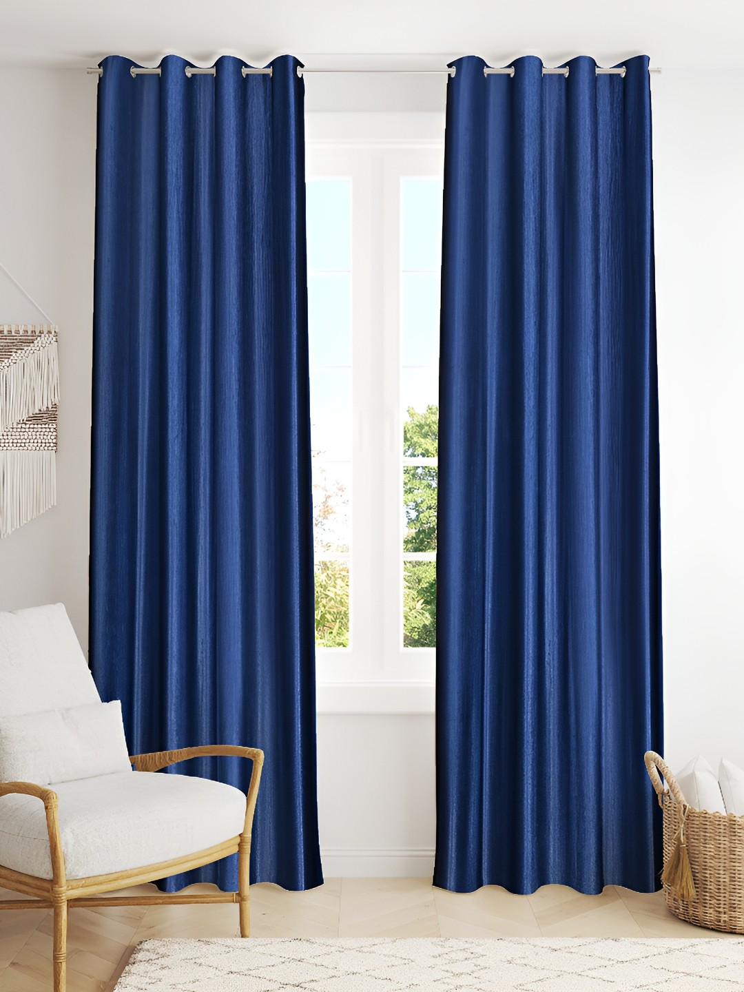 

Galaxy Home Decor Blue Room Darkening Window Curtain