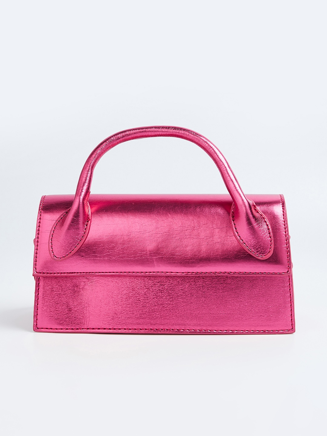 

Ginger by Lifestyle Textured Structured Handheld Bag, Pink