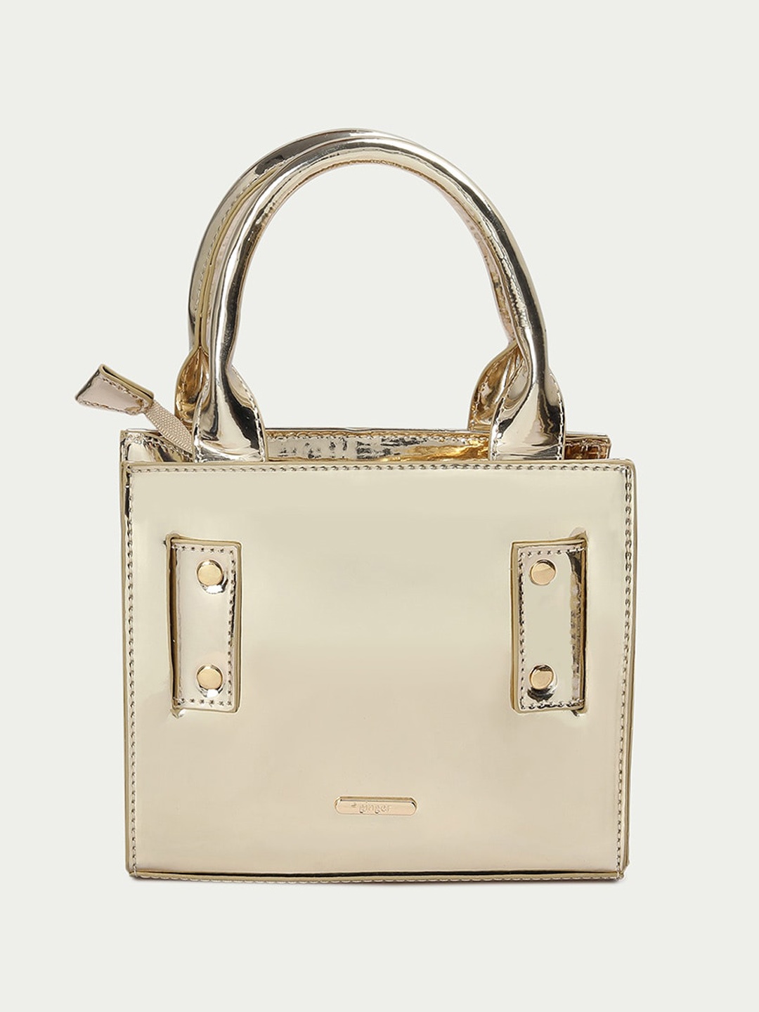 

Ginger by Lifestyle Structured Handheld Bag, Gold