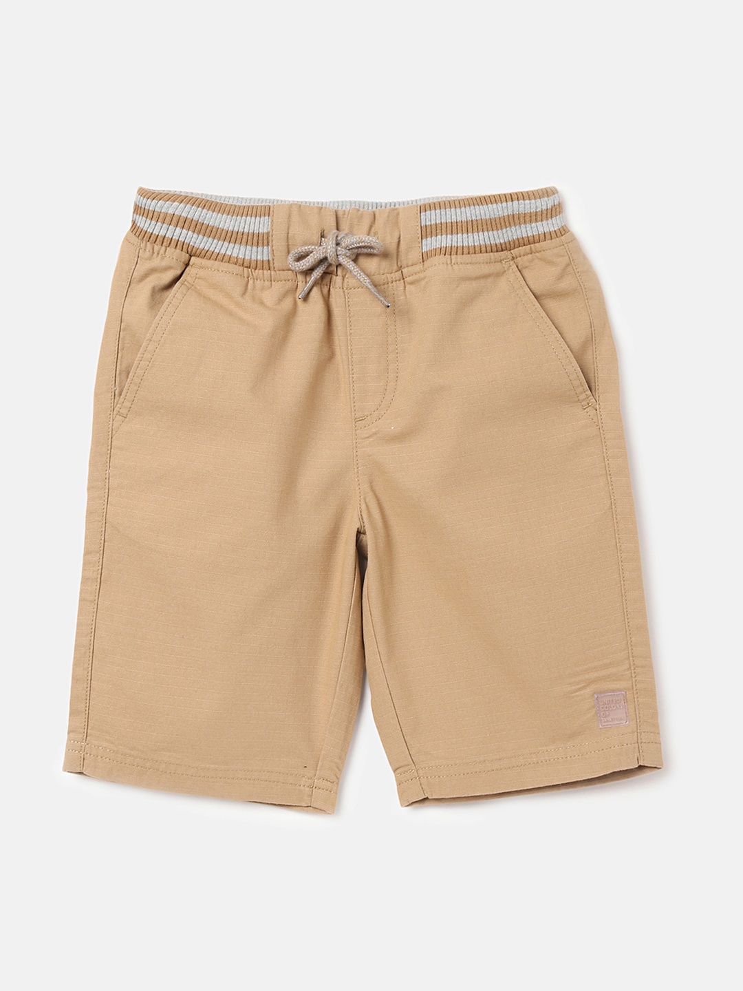 

United Colors of Benetton Boys Pure Cotton Shorts, Brown