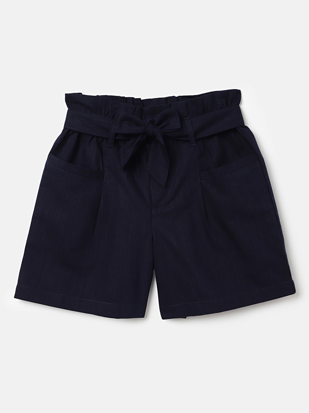 

United Colors of Benetton Girls Mid-Rise Shorts, Navy blue