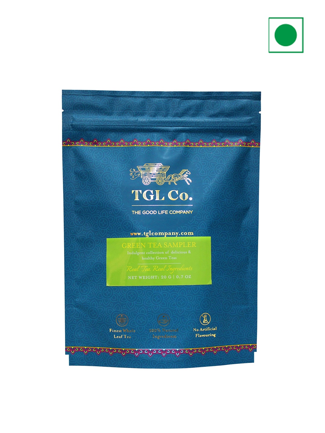 

TGL Co. Green Tea Sampler Box - 20 Tea Bags- 20 G Each