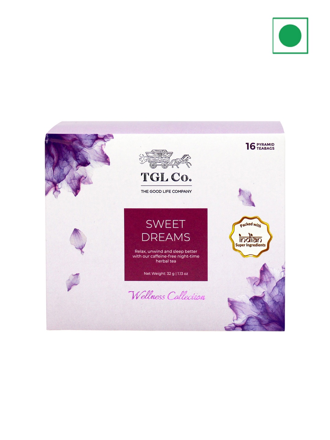

TGL Co. Pack of 2 Sweet Dreams 10 Tea Bags- 37.5 G, White