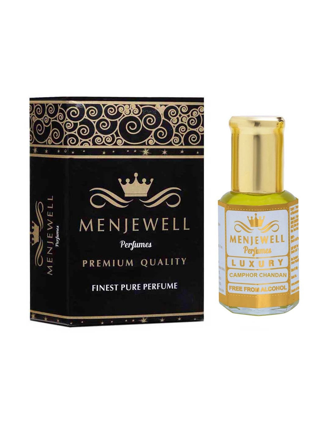 

Menjewell Luxury Camphor Chandan Long Lasting Perfume - 12ml, Yellow