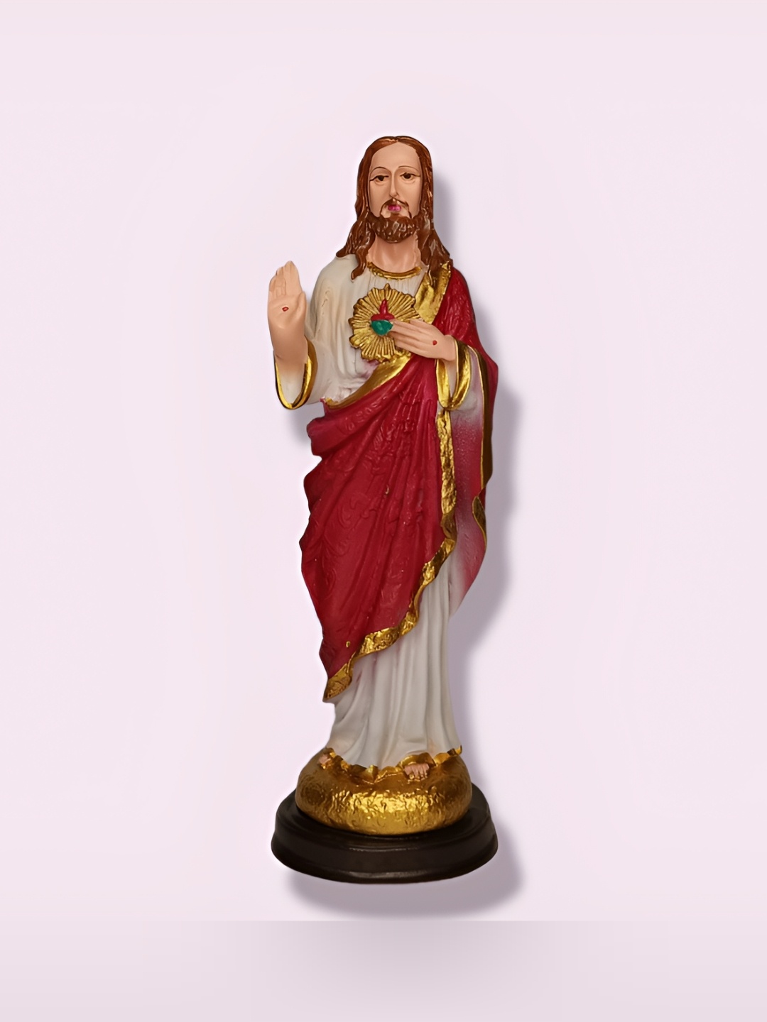 

SANKALAN CREATIONS Red & White Figurine Showpiece