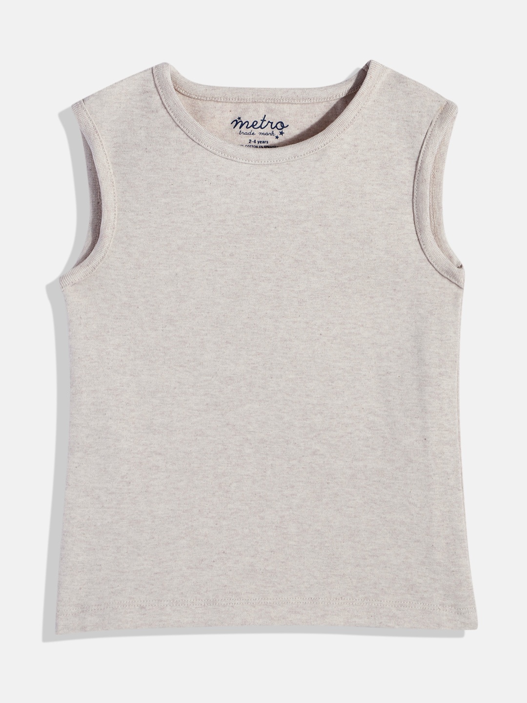 

METRO KIDS COMPANY Girls Pure Cotton T-shirt, Beige