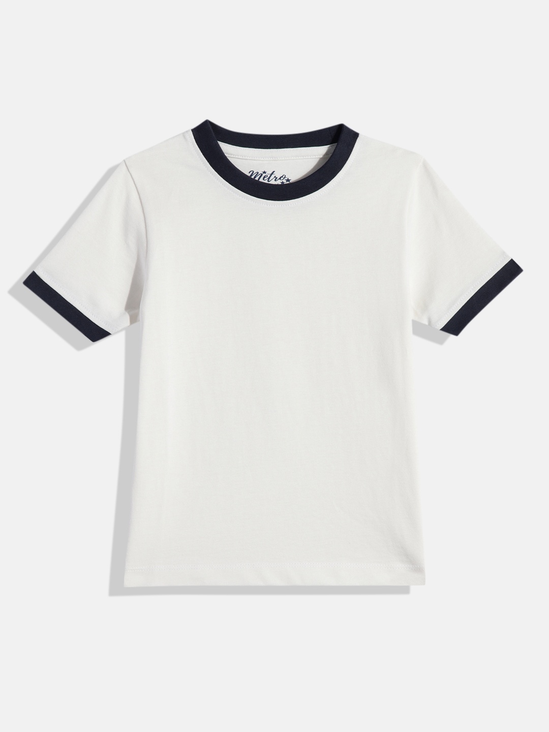 

METRO KIDS COMPANY Boys Solid T-shirt, White