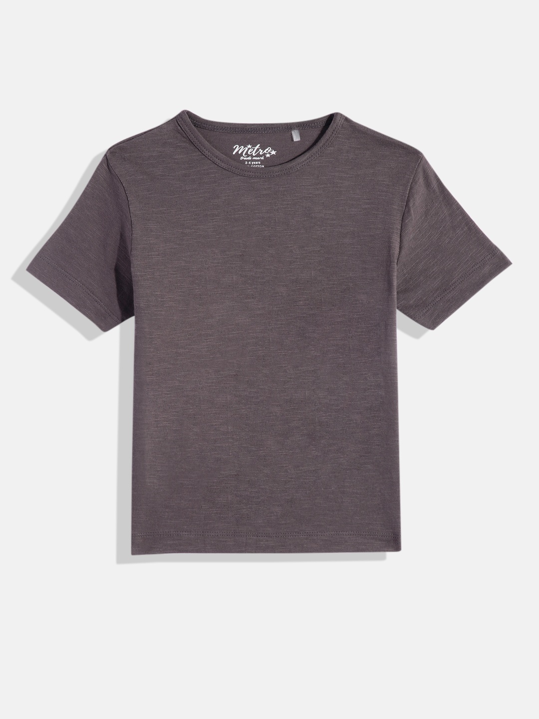 

METRO KIDS COMPANY Boys Solid T-shirt, Grey
