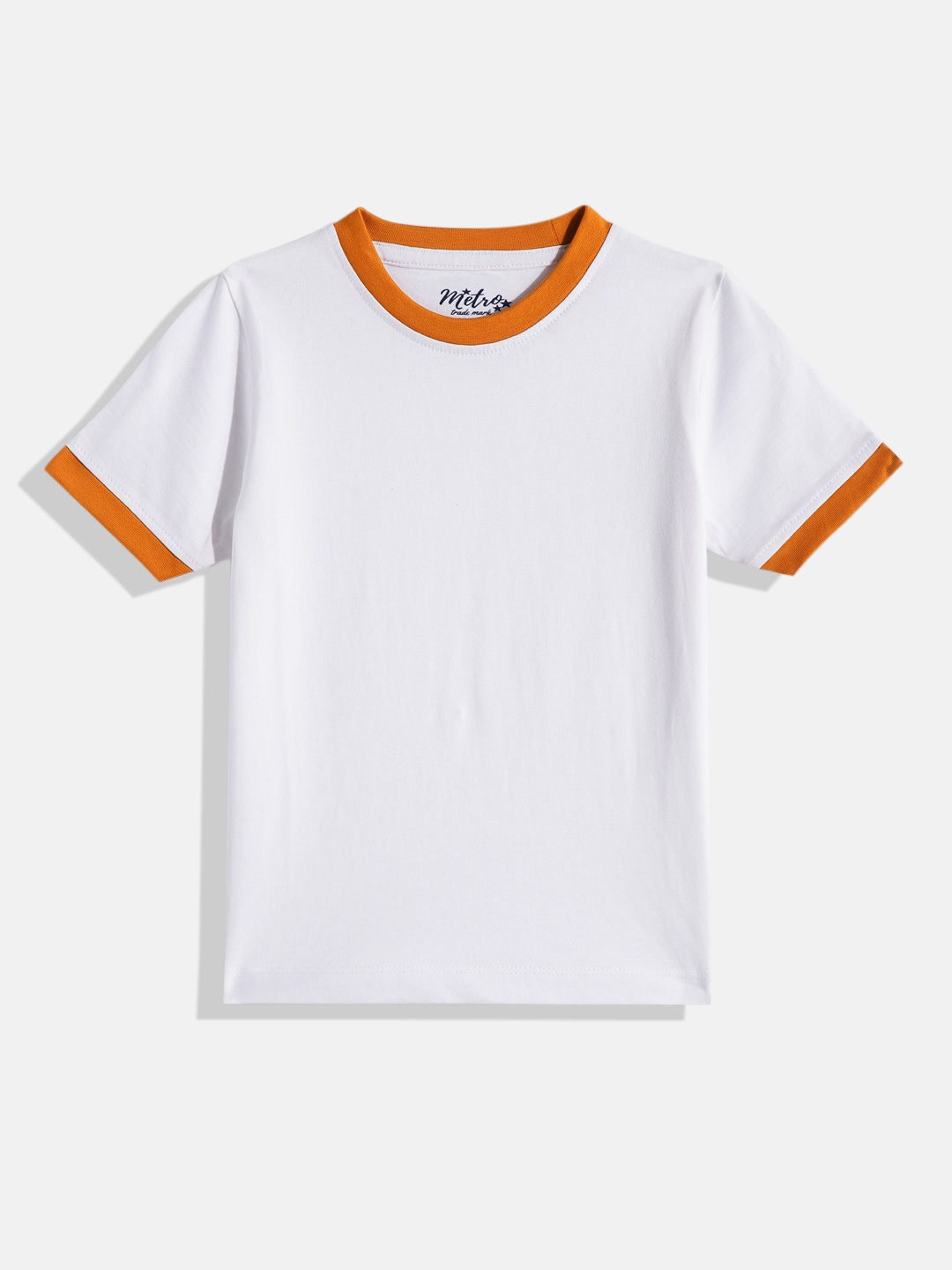 

METRO KIDS COMPANY Boys Solid T-shirt, White