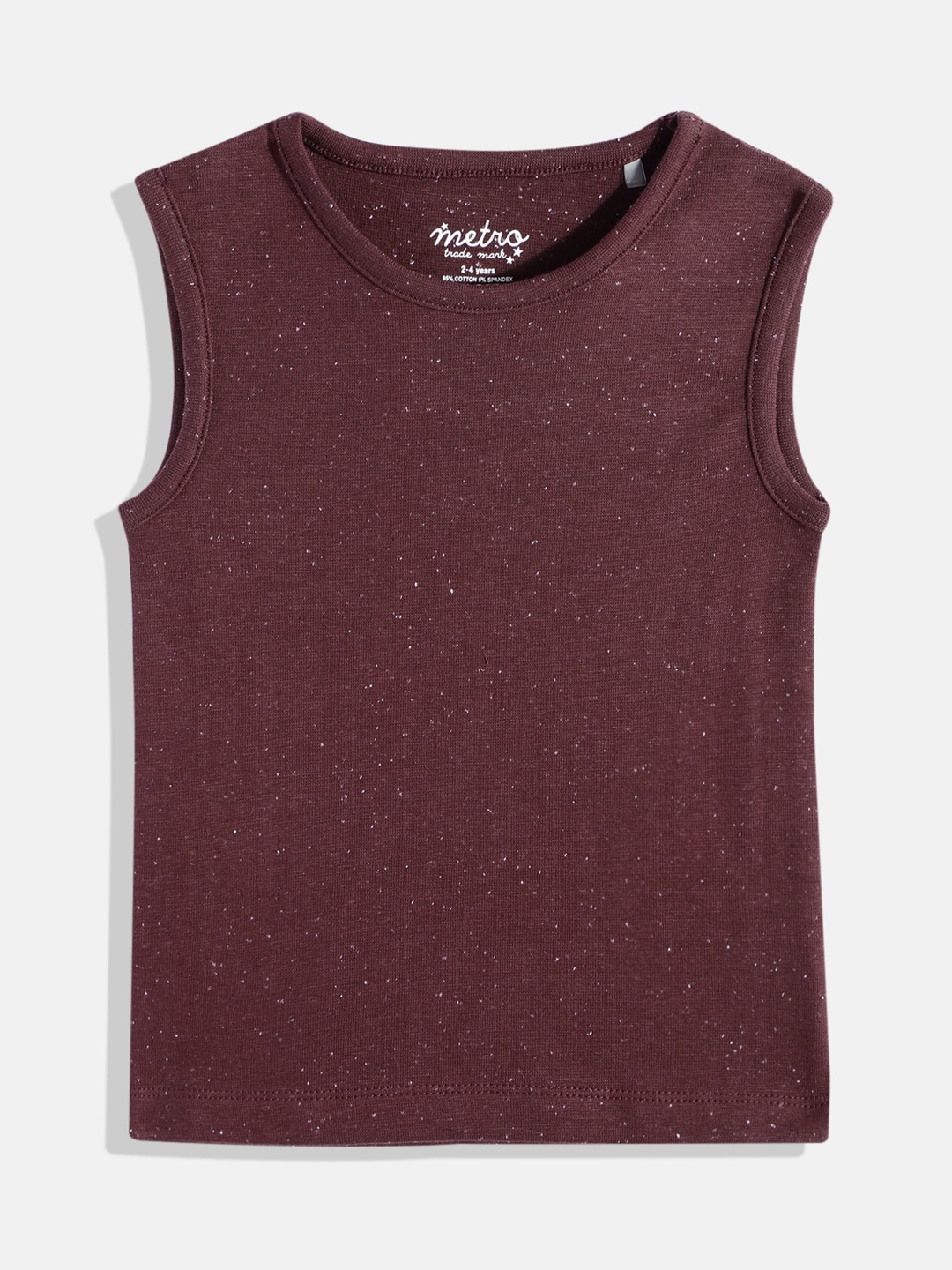 

METRO KIDS COMPANY Girls Pure Cotton T-shirt, Brown