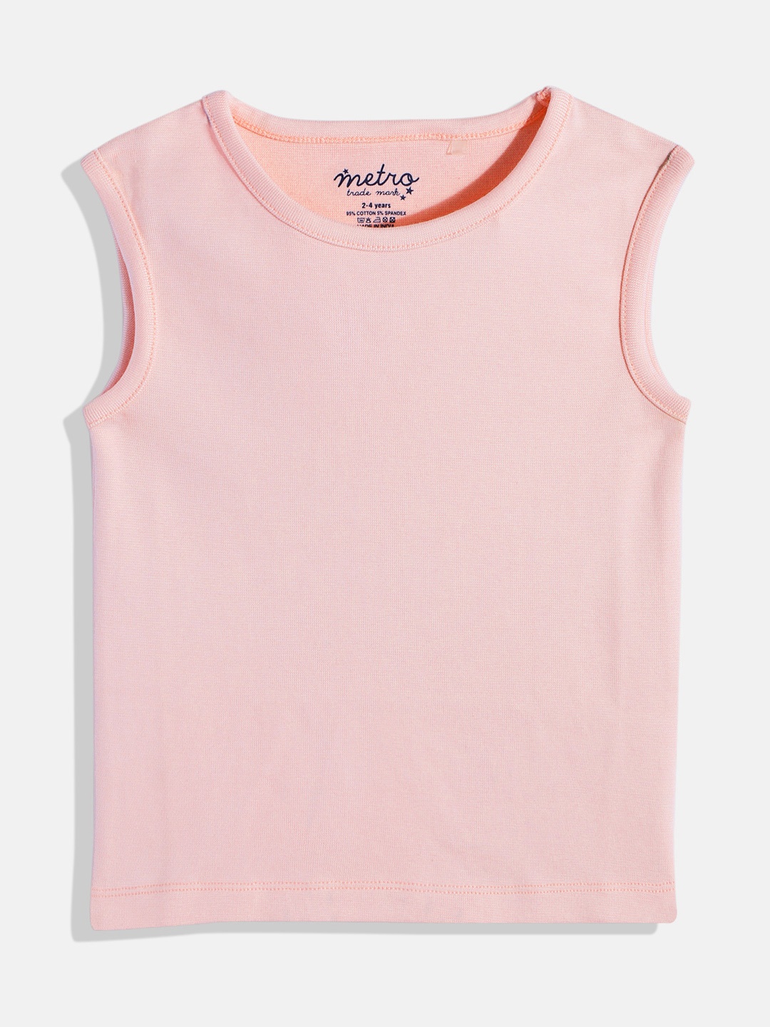 

METRO KIDS COMPANY Girls Pure Cotton T-shirt, Pink