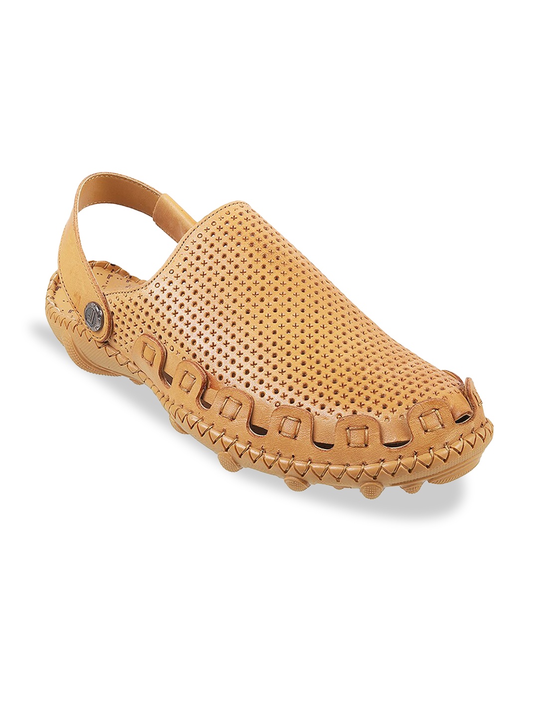 

DAVINCHI Men Clogs Sandals, Tan