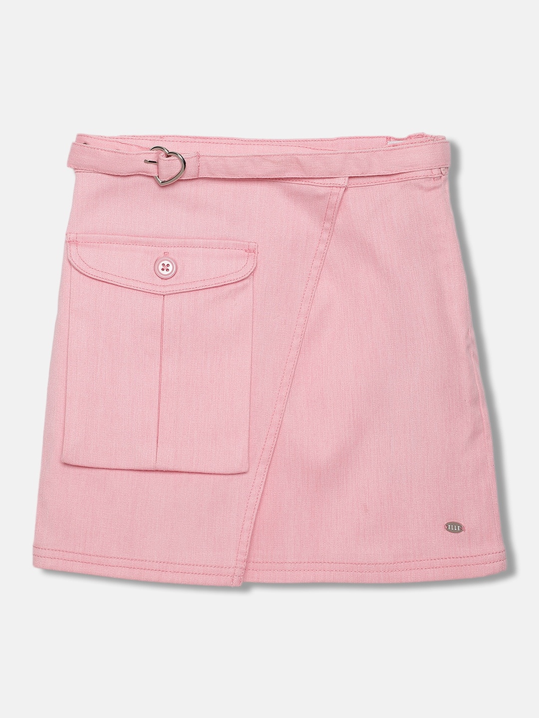 

ELLE Girls Pure Cotton Mini Skirt, Pink