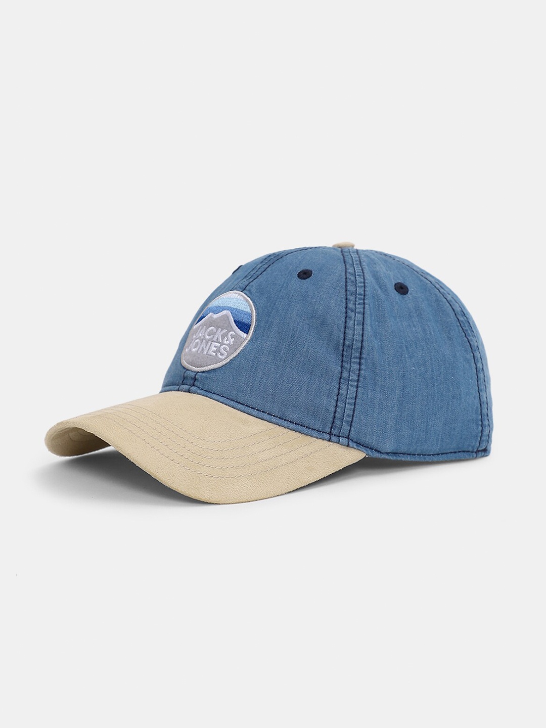 

Jack & Jones Men Colourblocked Cotton Baseball Cap, Blue