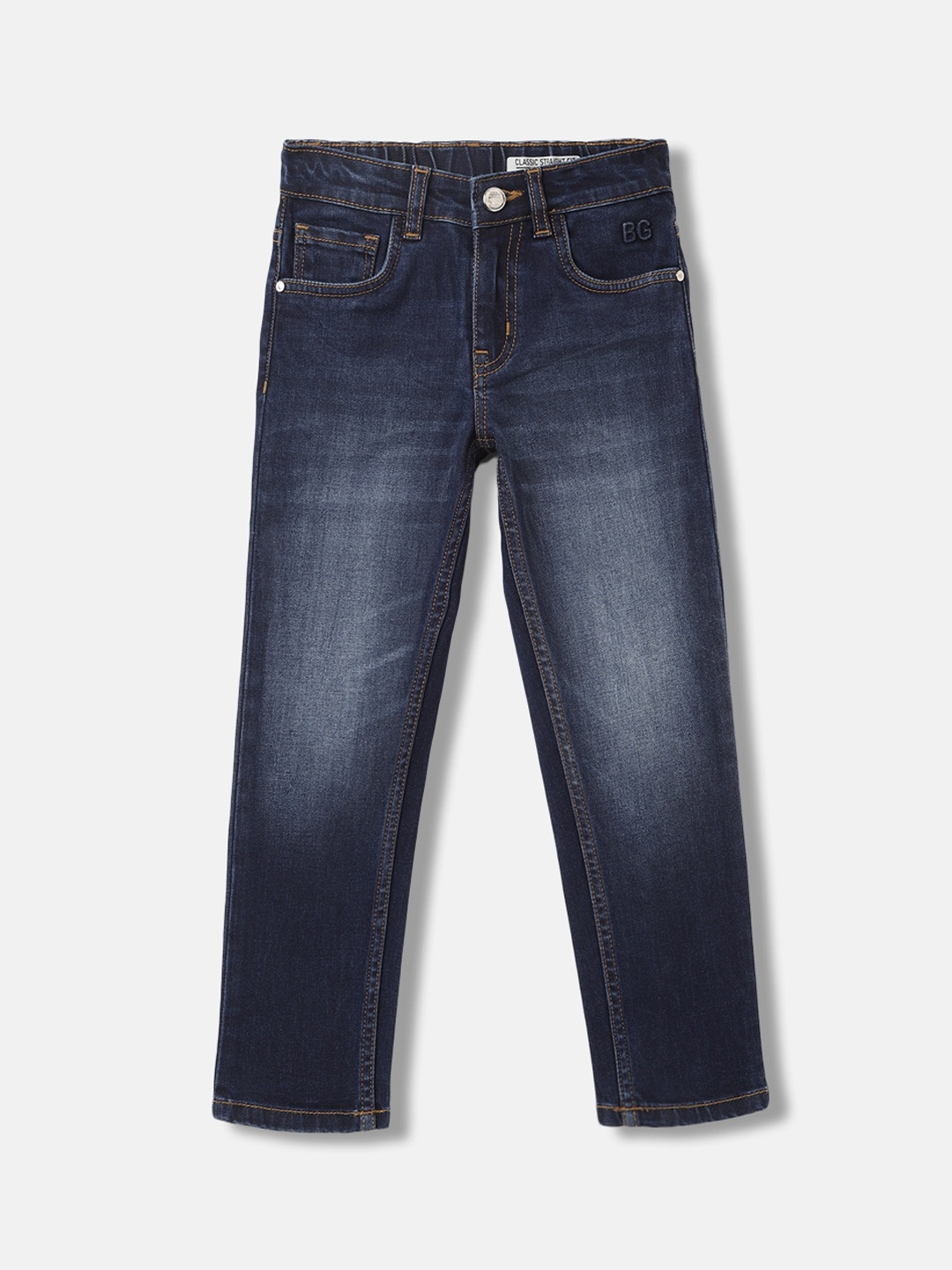 

Blue Giraffe Boys Straight Fit Light Fade Stretchable Jeans