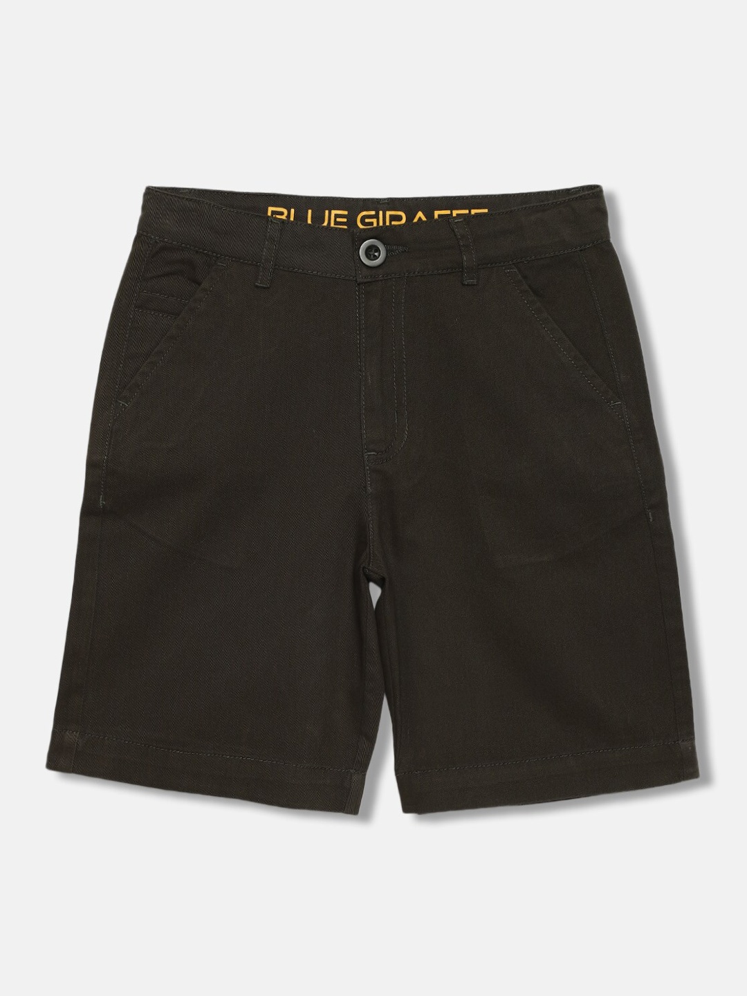 

Blue Giraffe Boys Regular Fit Pure Cotton Shorts, Olive