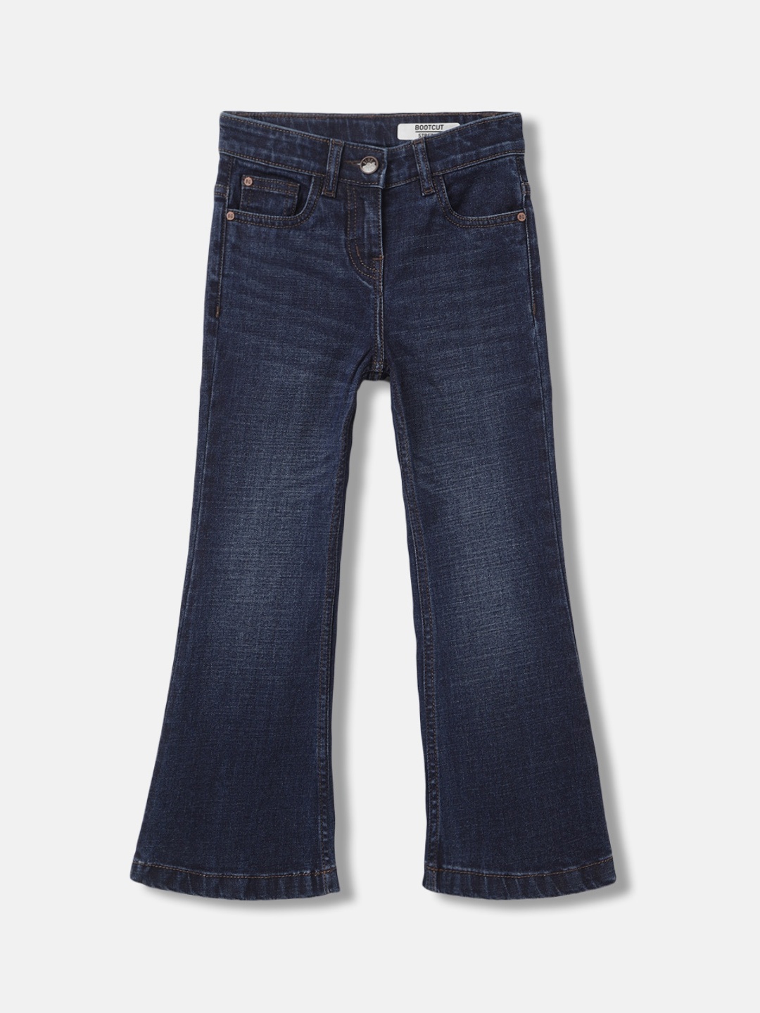 

Blue Giraffe Girls Clean Look Flared Light Fade Stretchable Jeans