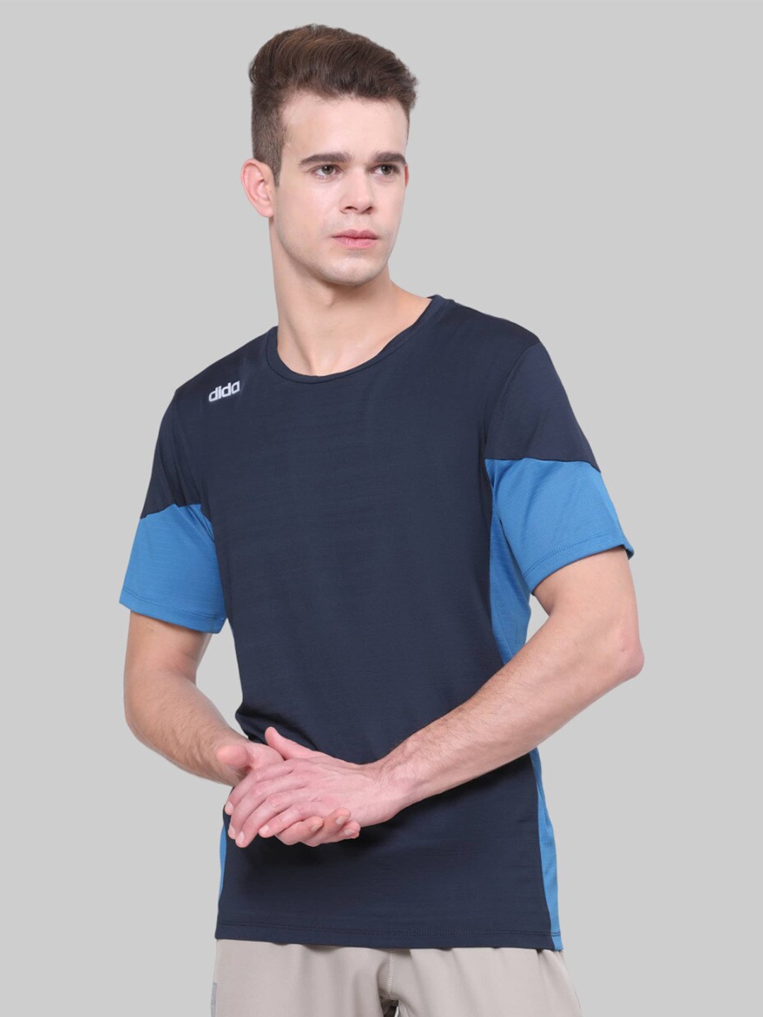 

DIDA Colourblocked Dri-FIT Sports T-shirt, Navy blue