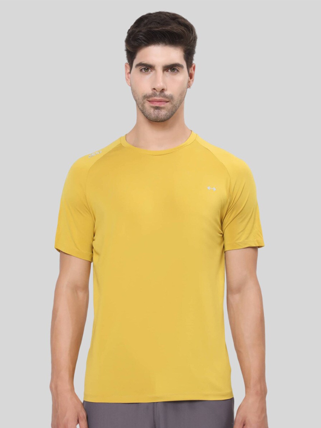

DIDA Comfort Fit Dri-FIT Sports T-shirt, Yellow