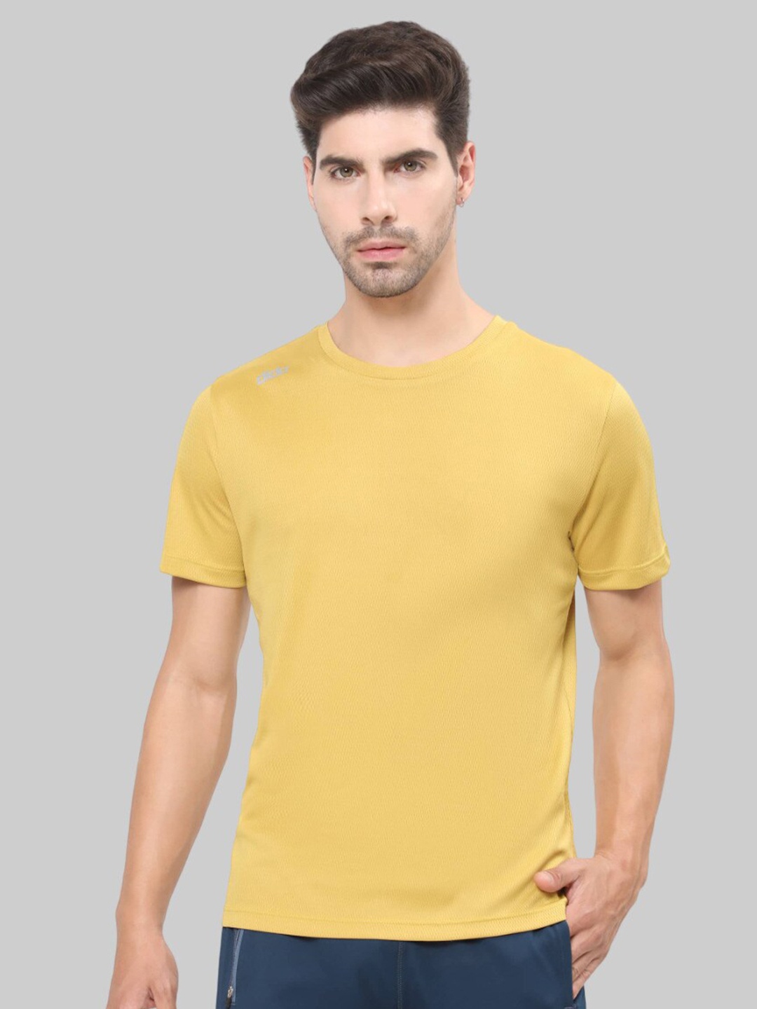 

DIDA Light Weight Dri FIT Sports T-shirt, Yellow