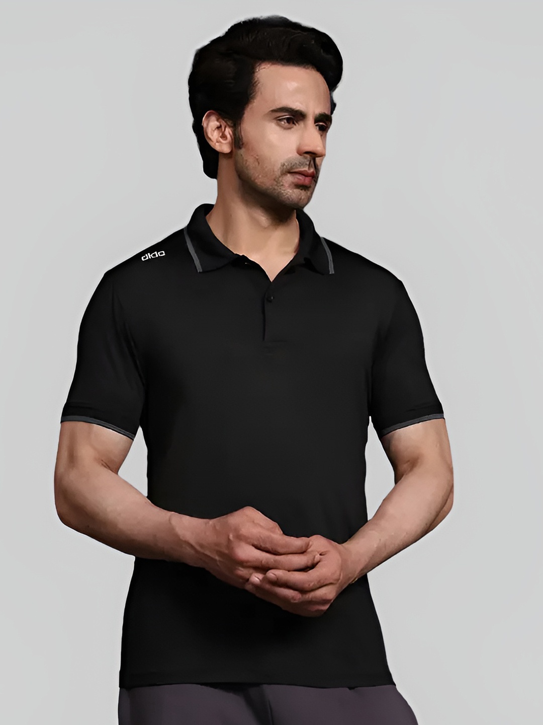 

DIDA Polo Collar Dri-FIT Training T-shirt, Black