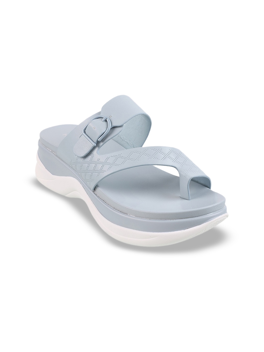 

Mochi Open Toe Platform Heels, Blue