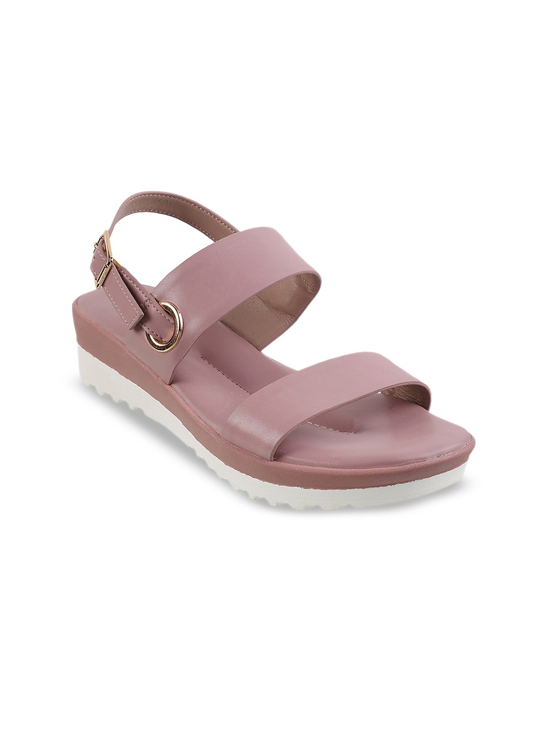 

Mochi Open Toe Comfort Heels, Peach