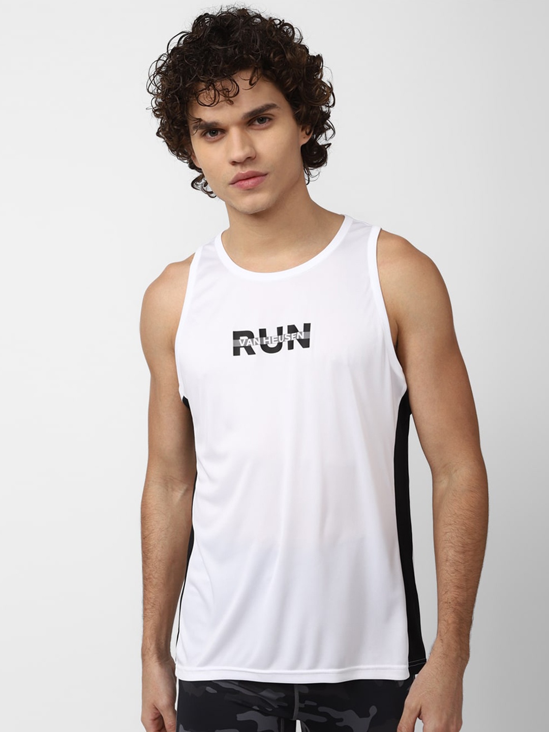 

Van Heusen Flex Printed Crew Neck Tank Innerwear Vest VFTTAATF754890, White
