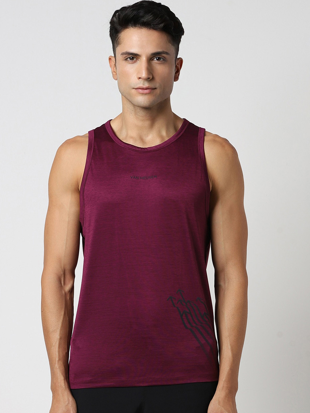 

Van Heusen Flex Printed Crew Neck Innerwear Vest VFTTAATFR64925, Purple