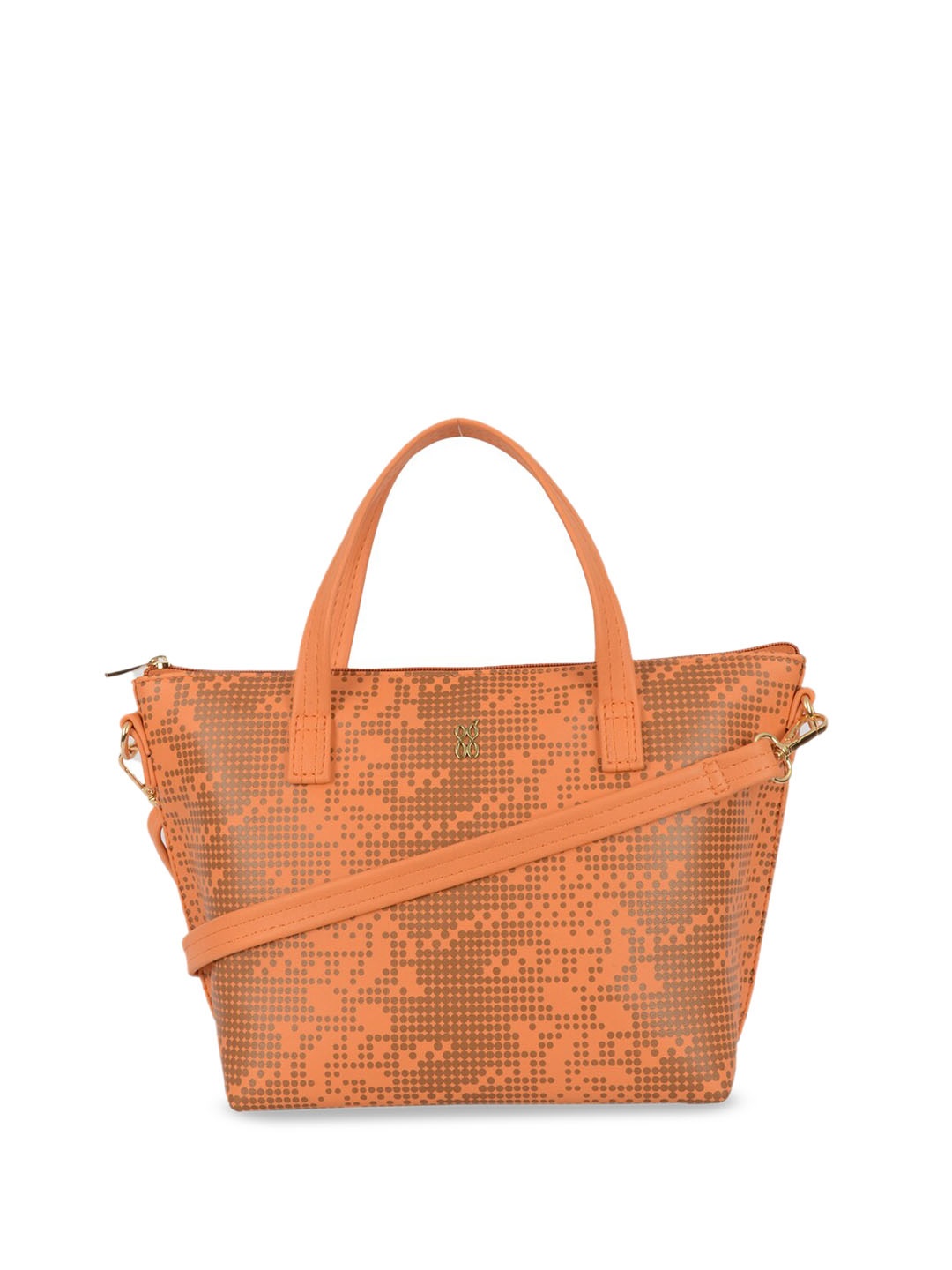 

Baggit Abstract Printed Structured Tote Bag, Orange