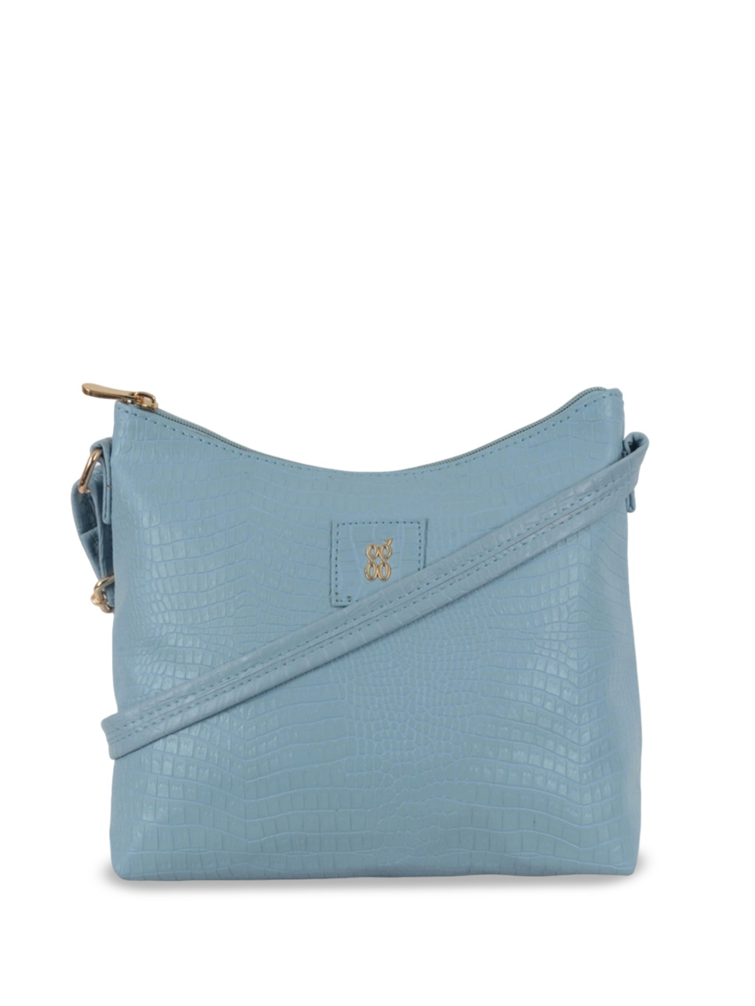 

Baggit Animal Textured Structured Hobo Bag, Blue