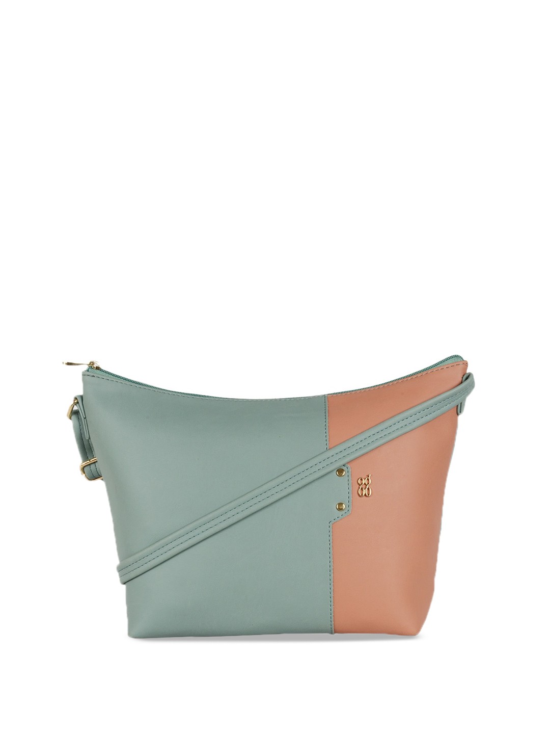 

Baggit Colourblocked Zip Detail PU Regular Tote Bag, Blue