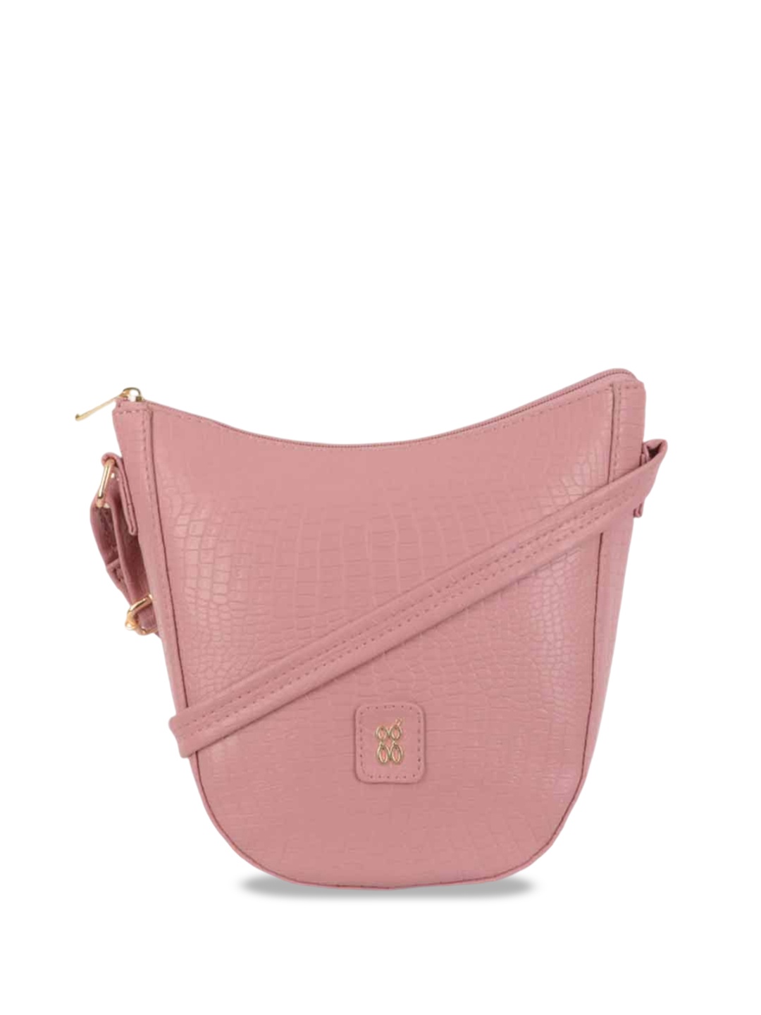 

Baggit Textured Sling Bag, Pink