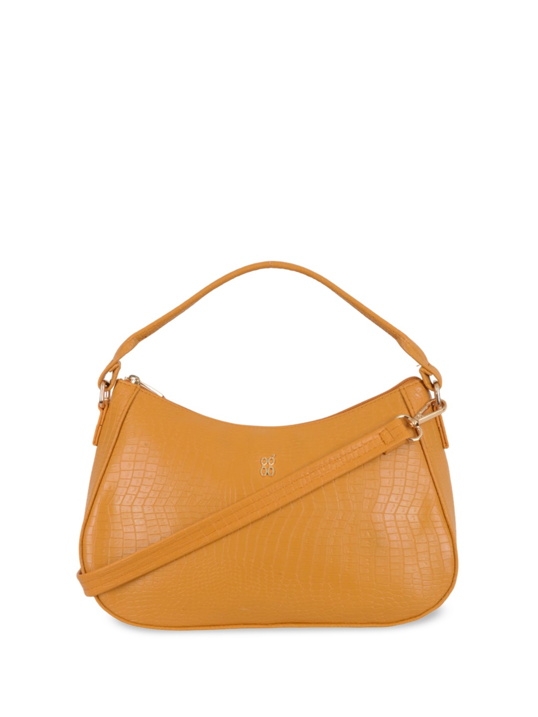 

Baggit Textured Structured Handheld Bag, Yellow