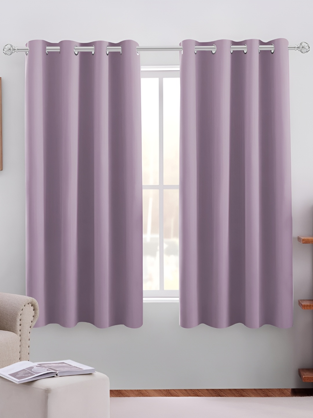

MISTIVA Lavender 2 Pieces Room Darkening Window Curtains
