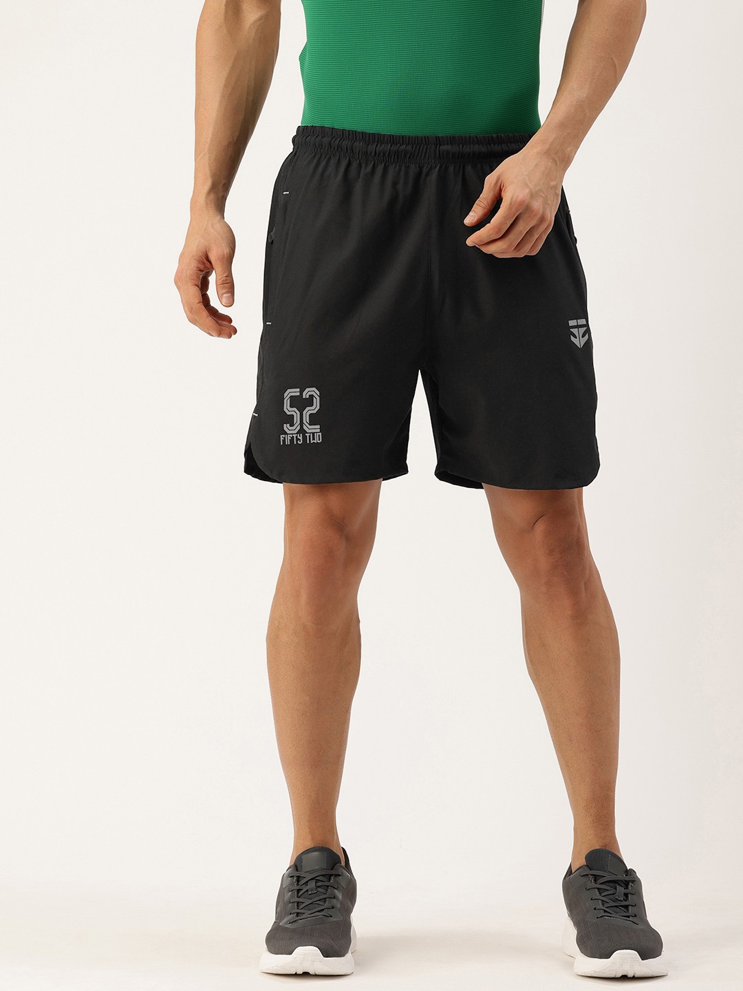 

Sports52 wear Men Comfort Fit Dri-Fit Training Sports Shorts, Black