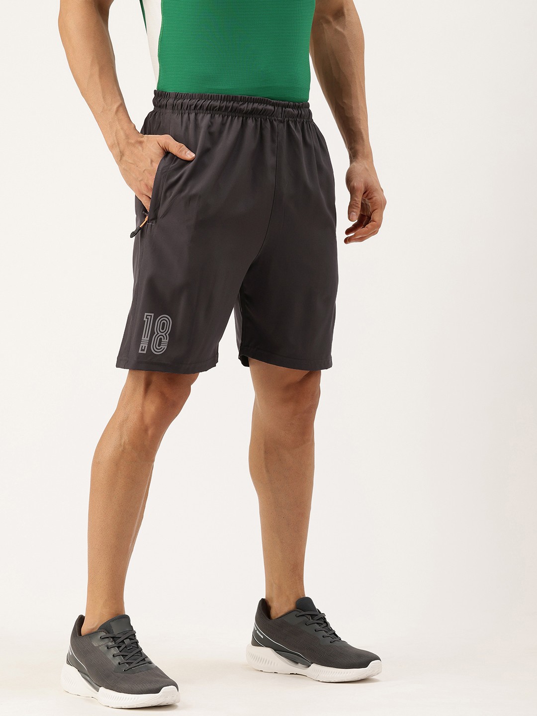 

Sports52 wear Men Comfort Fit Dri-Fit Training Sports Shorts, Grey