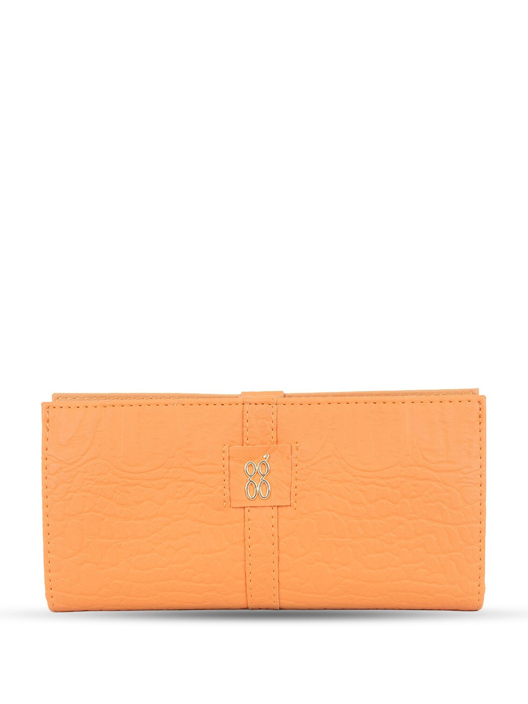 

Baggit Women Textured Two Fold Wallet, Orange