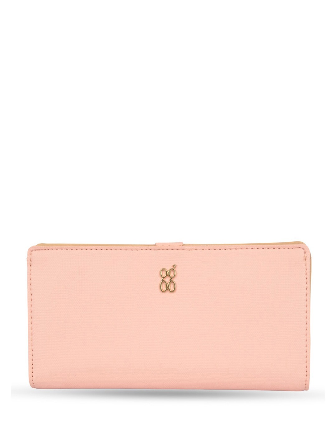 

Baggit Women Textured Two Fold Wallet, Pink