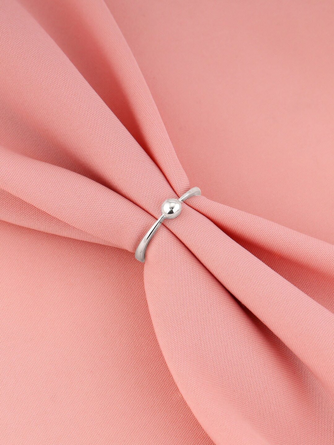 

GIVA Rhodium Plated 925 Sterling Silver Finger Ring